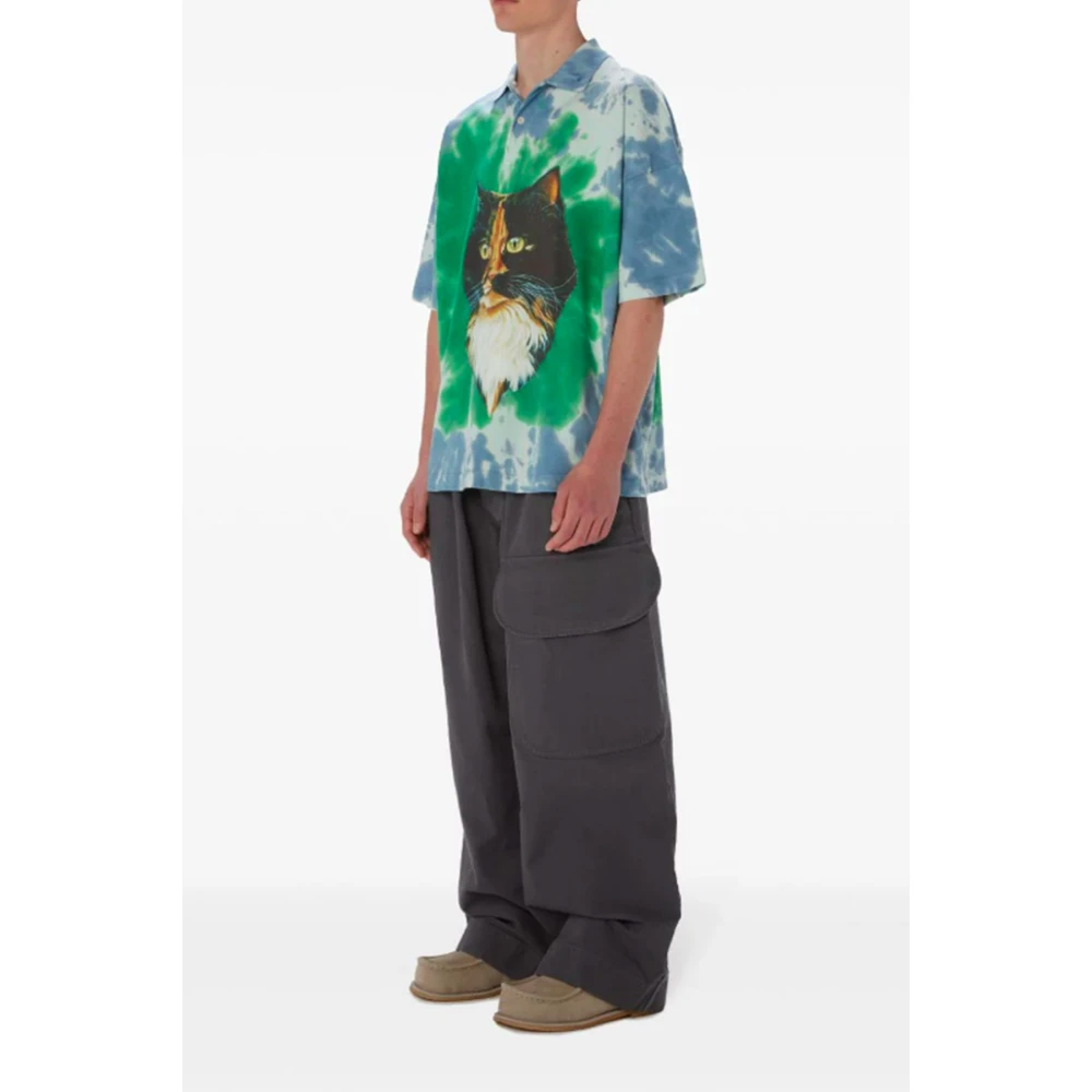 JW Anderson Tie Dye Print Katoenen T-shirt Multicolor Heren