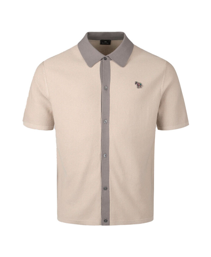 chemise-tricotee-avec-style-button-down