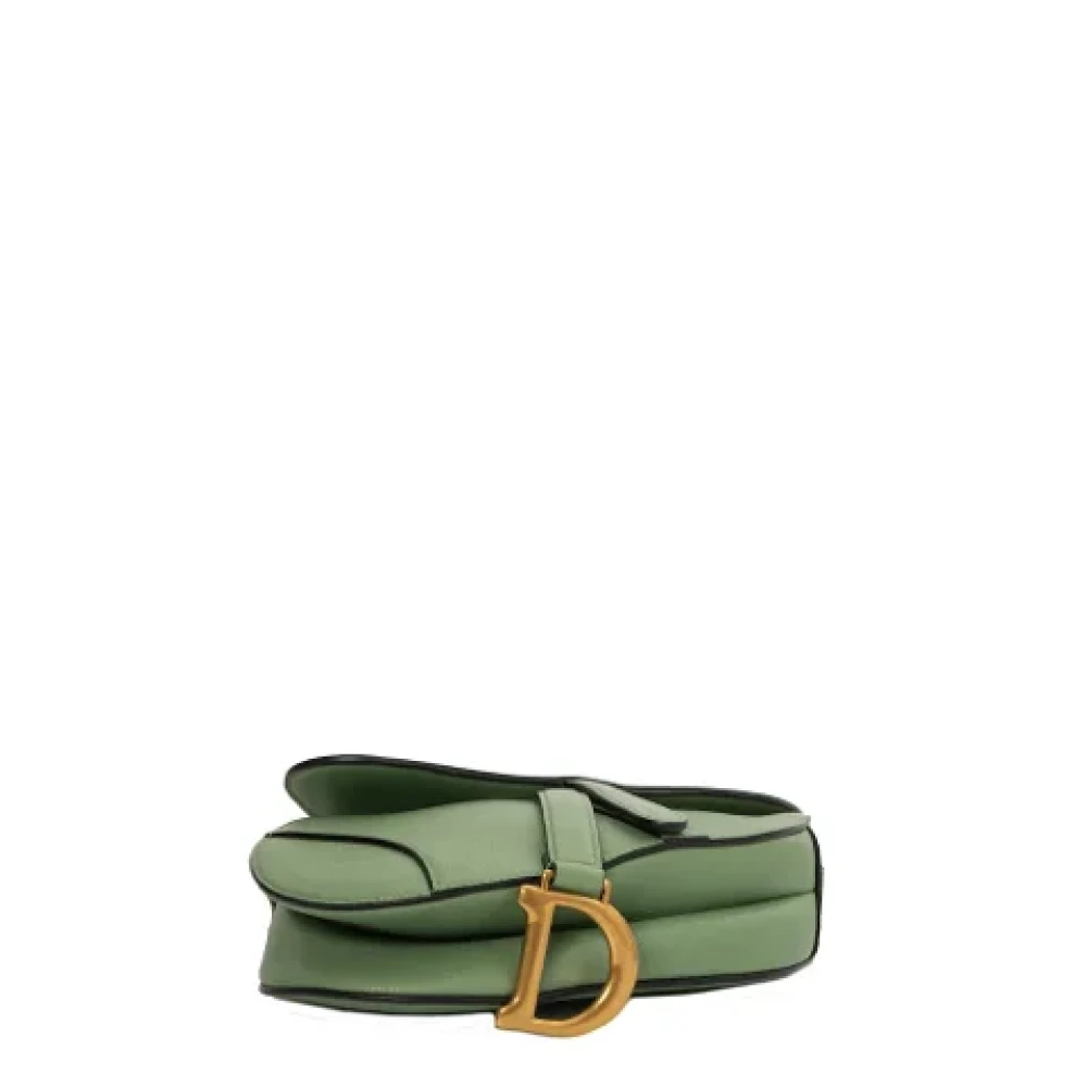 Dior Vintage Pre-owned Leather dior-bags Green Dames