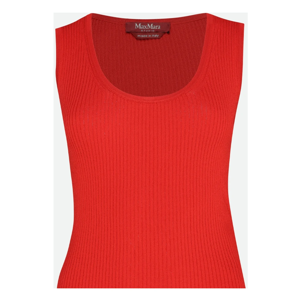 Max Mara Studio Rode Tanktop Red Dames