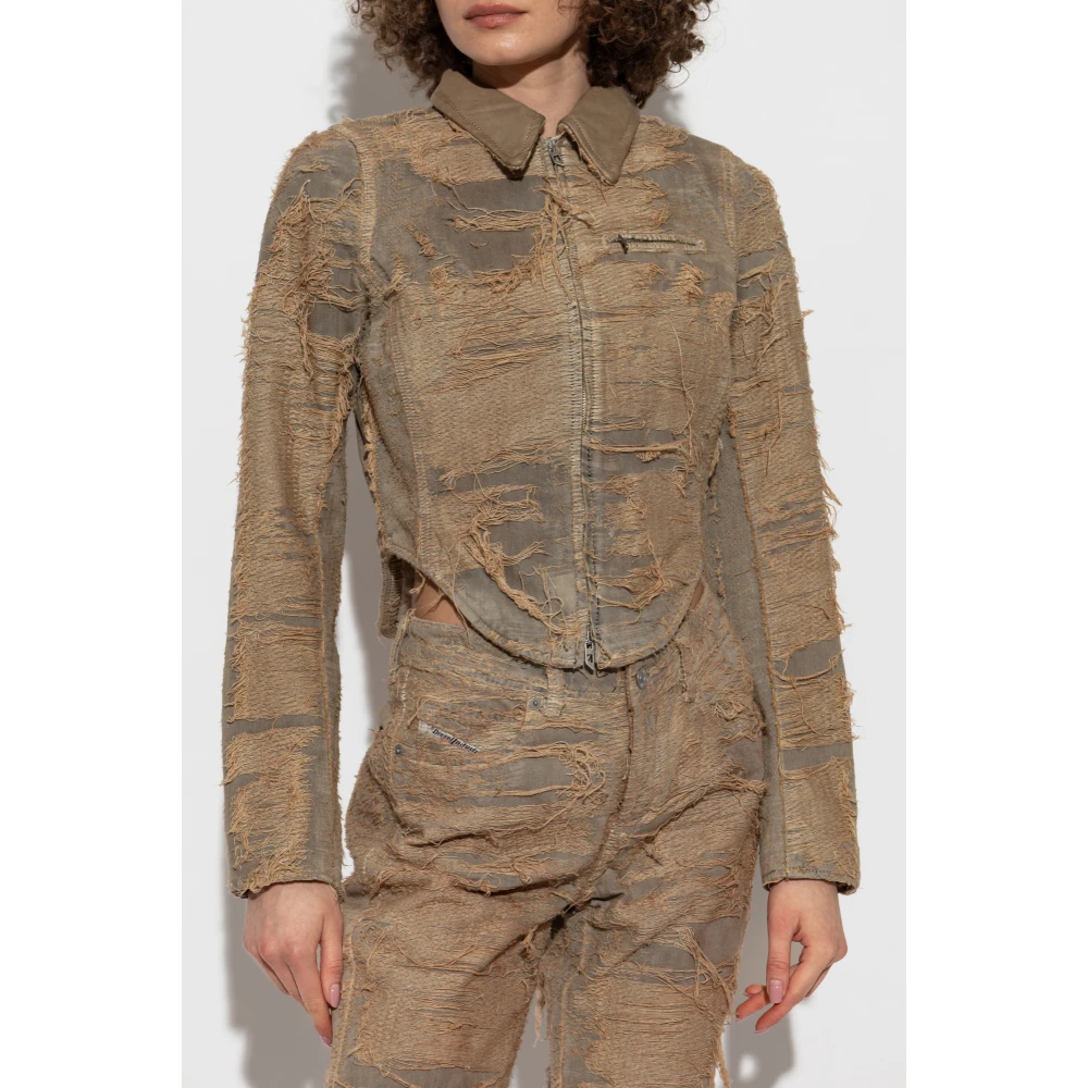 Diesel Jas De-Nea-Fsg Beige Dames