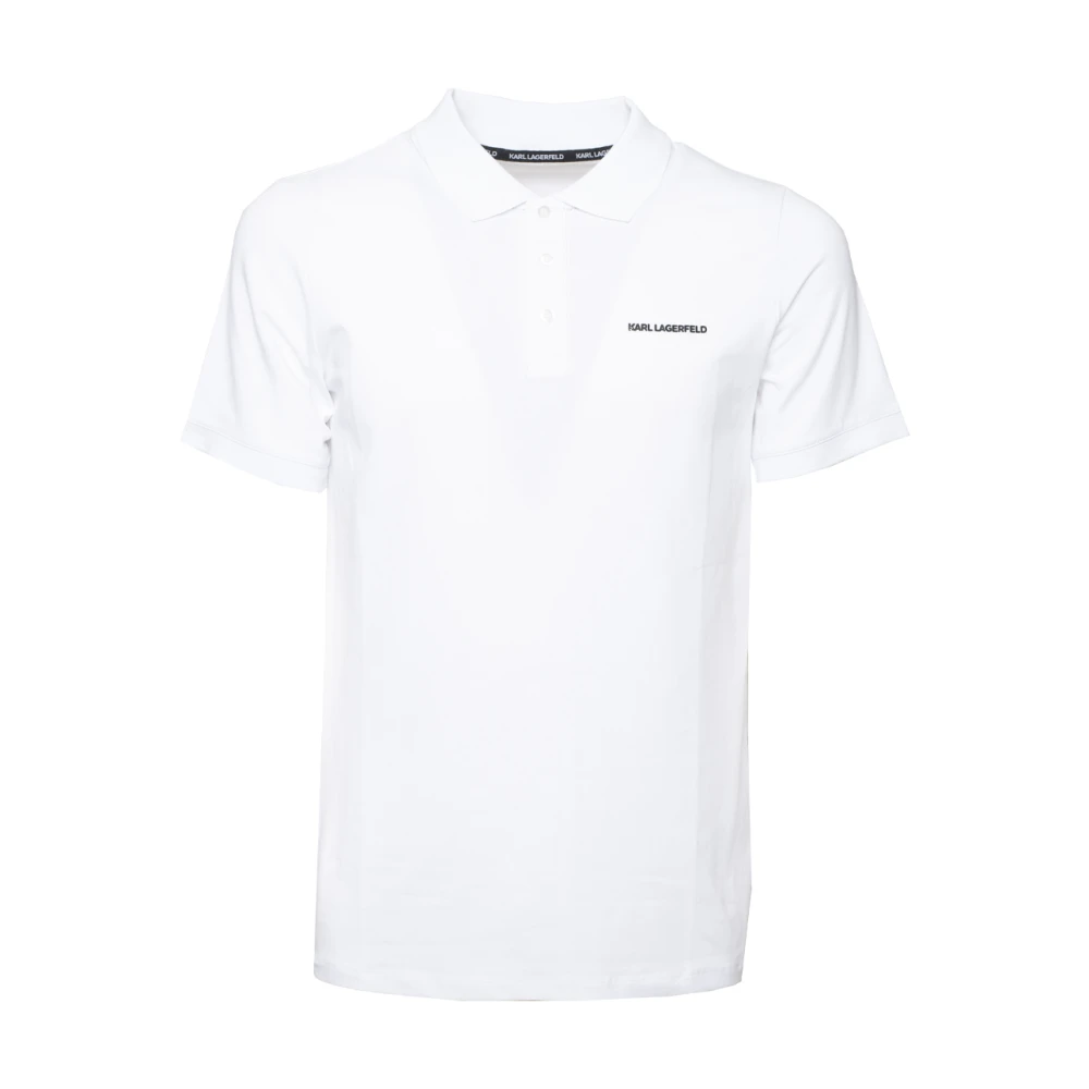 Hvit Logo Polo T-Skjorte