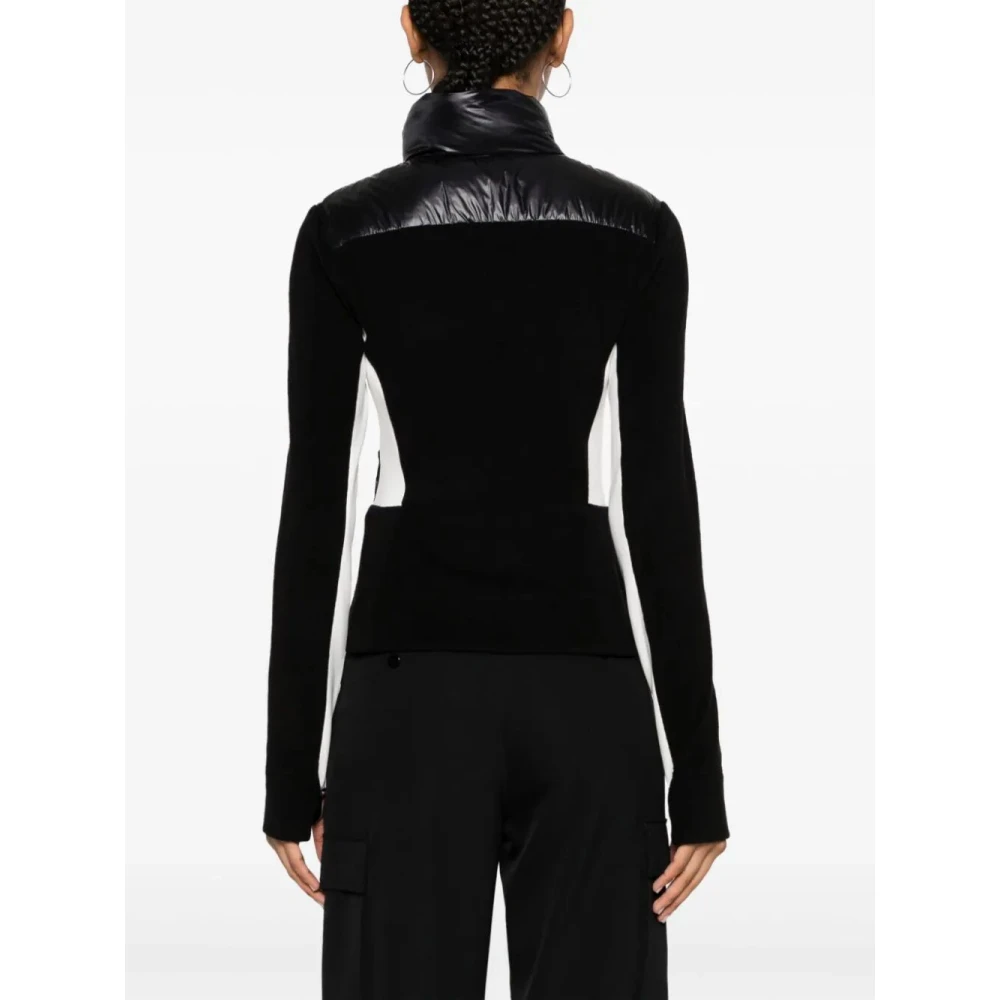 Moncler Zwarte Zip-Up Cardigan Black Dames