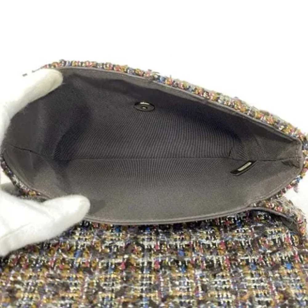 Chanel Vintage Pre-owned Fabric chanel-bags Brown Dames