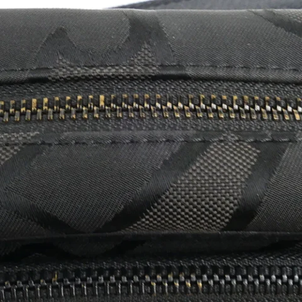 Burberry Vintage Pre-owned Cotton shoulder-bags Black Dames