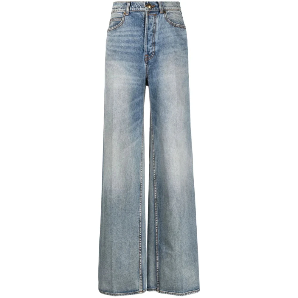 Zimmermann Wide-Leg High-Rise Jeans Blue Dames