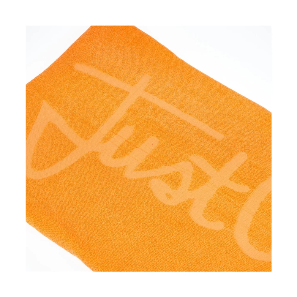 Just Cavalli Monochrome Logo Strandhanddoek Orange Unisex