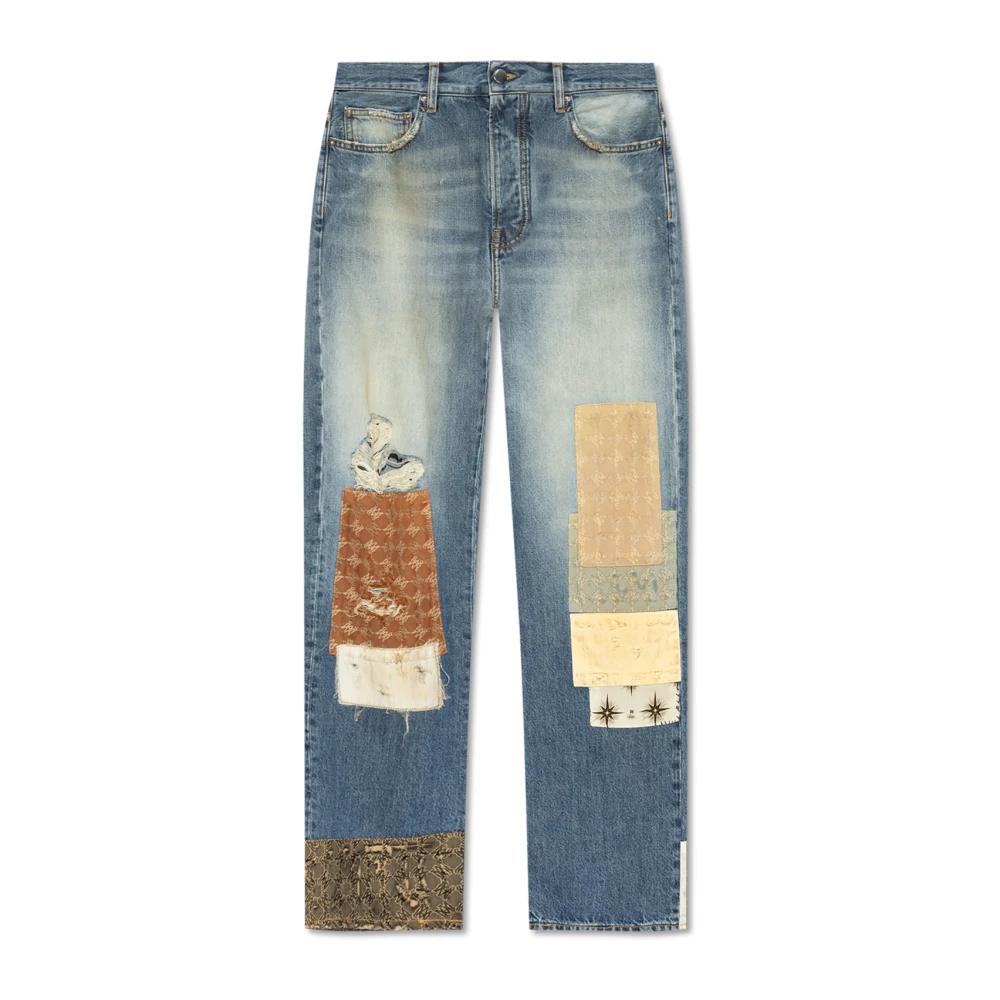 Amiri Jeans met vintage-effect Blue Heren