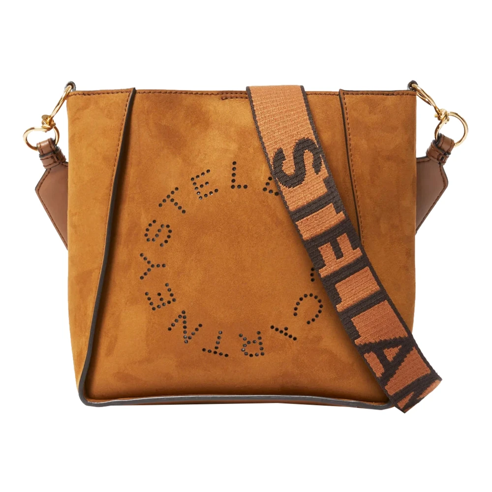 Stella Mccartney Alter Suede Mini Schoudertas Brown Dames