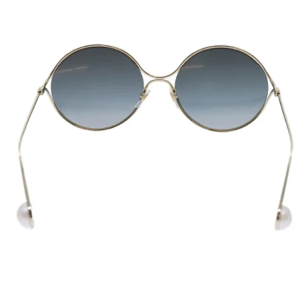 Gucci Vintage Pre-owned Metal sunglasses Yellow Dames