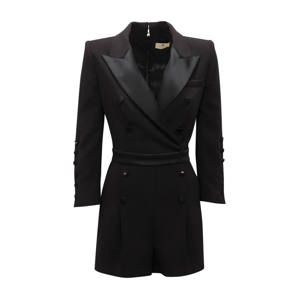 Elisabetta Franchi Women's Black Tu-059-56E2 Short Jumpsuit