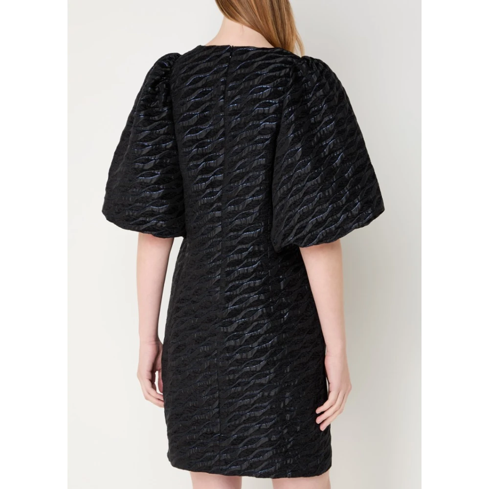 Co'Couture Gestructureerde Elegante Jurk Black Dames