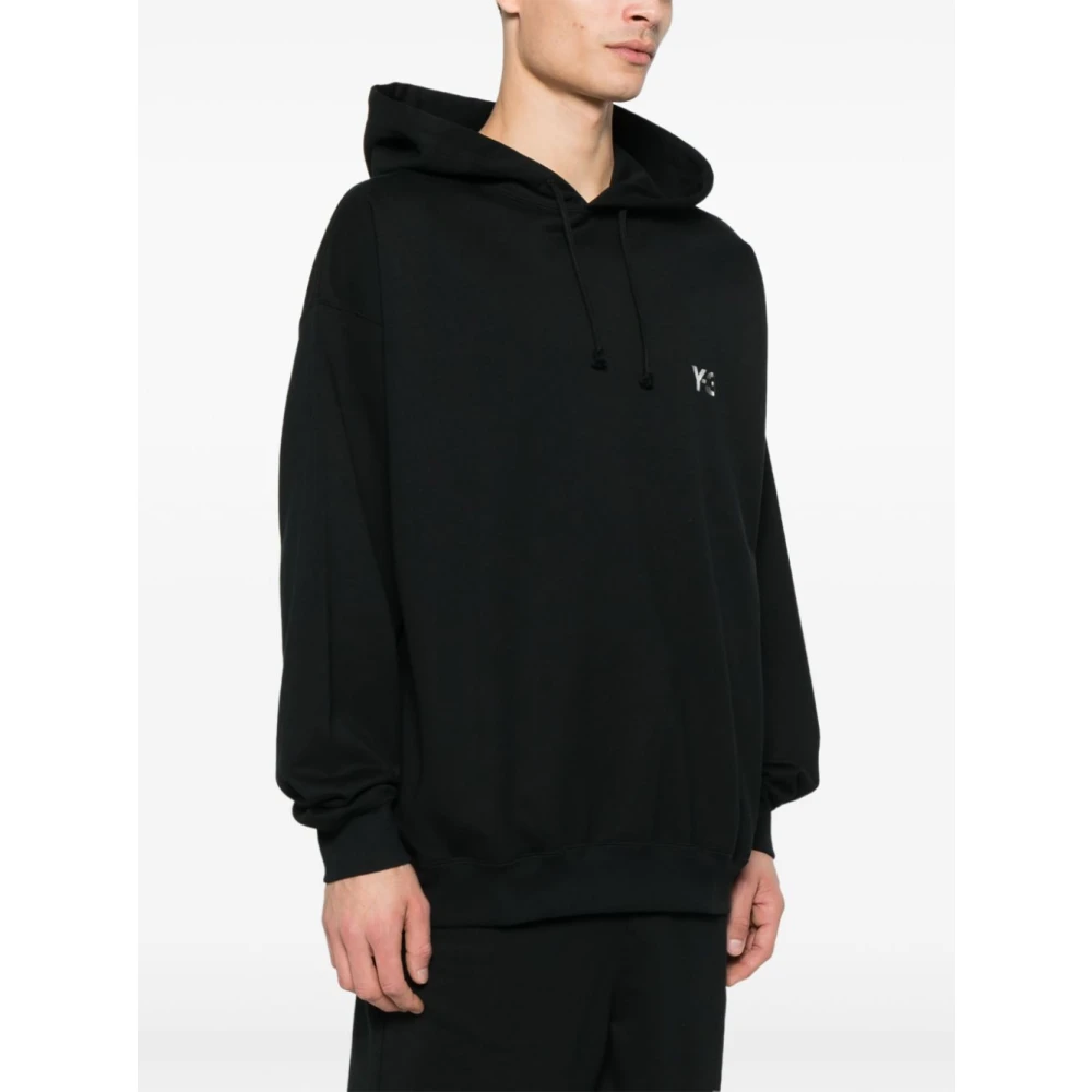 Y-3 Zwarte Sweater met Logoprint Black Heren
