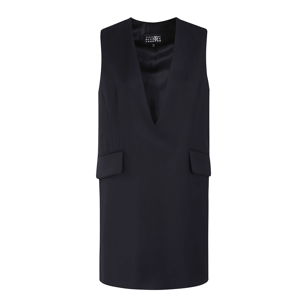 MM6 Maison Margiela Stijlvolle Mini Jurk voor Vrouwen Black Dames