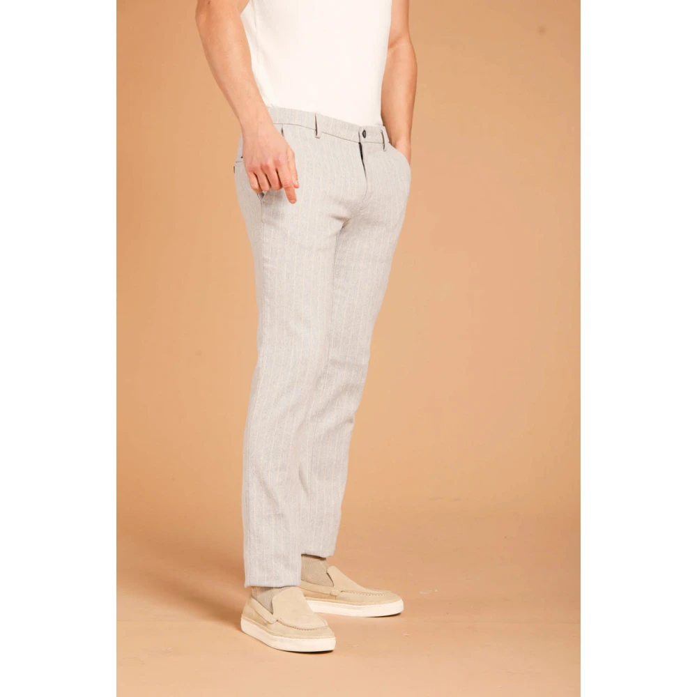 Mason's Winter Chino Broek Extra Slim Fit Gray Heren