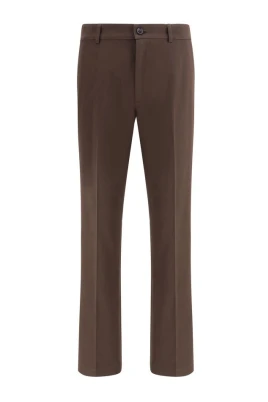 Bomull Chino Byxor med Ikoniska Detaljer