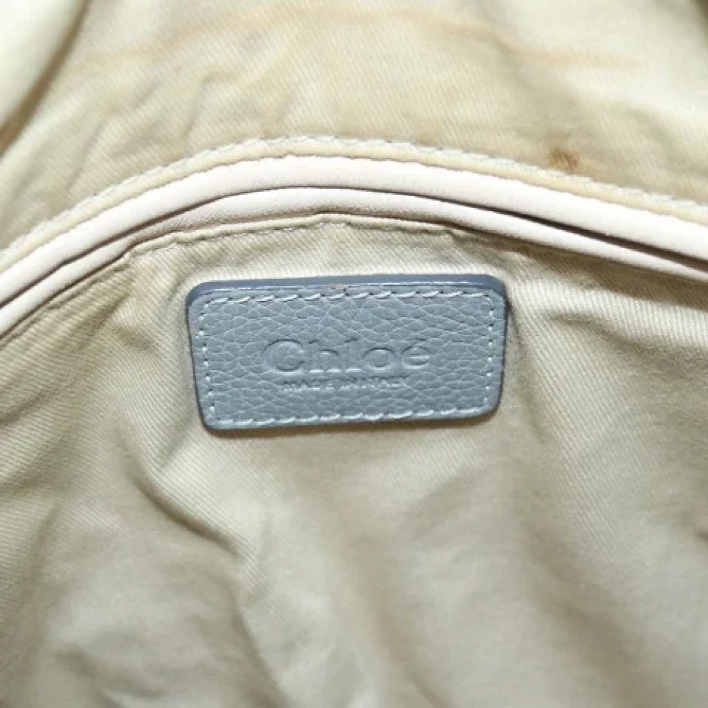 Chloé Pre-owned Leather handbags Gray Dames