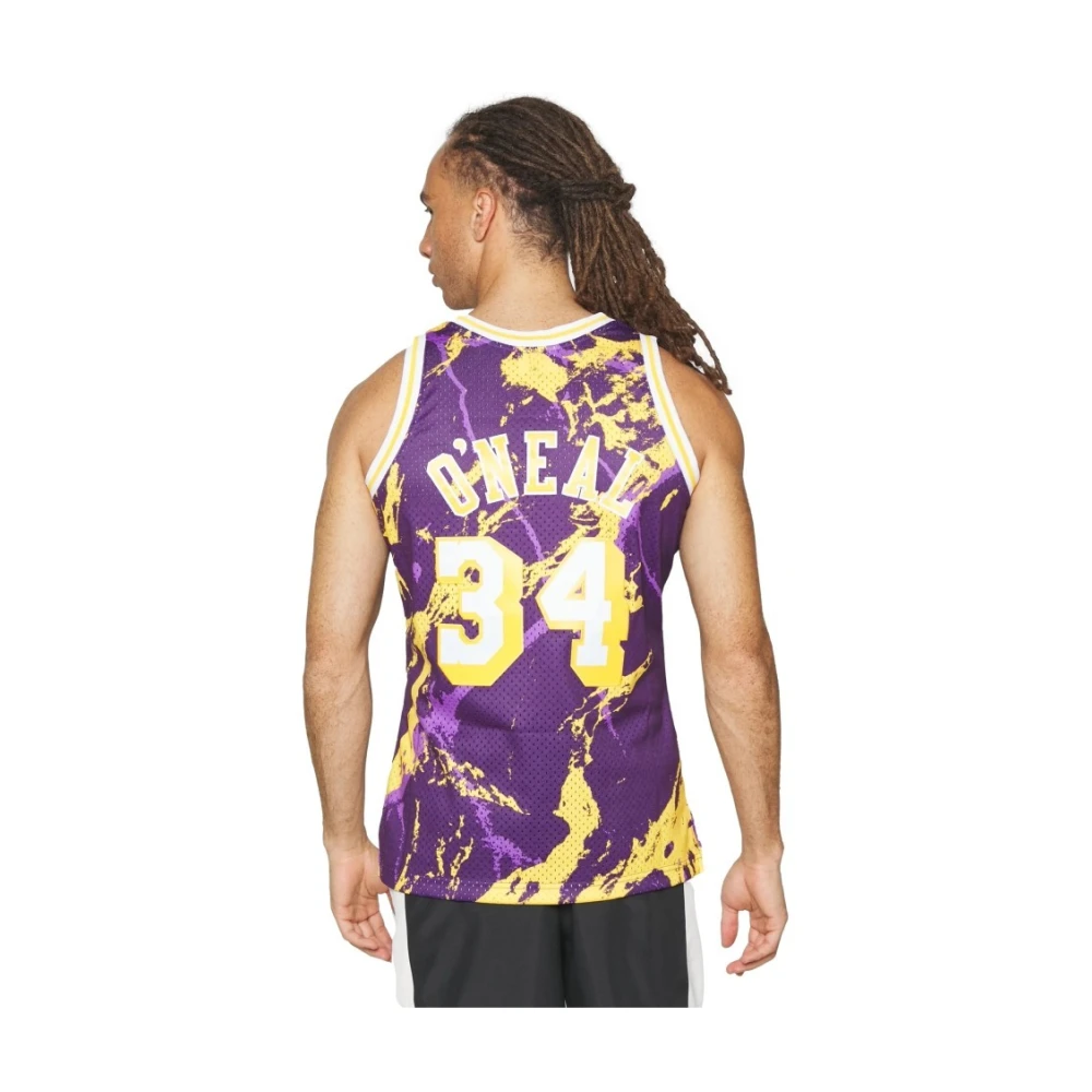 Mitchell & Ness Witte Lakers Doodle Swingman Jersey Purple Heren