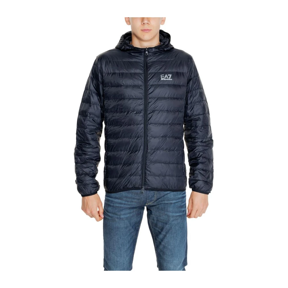 Emporio Armani EA7 Polyamide Herenjas Herfst Winter Blue Heren