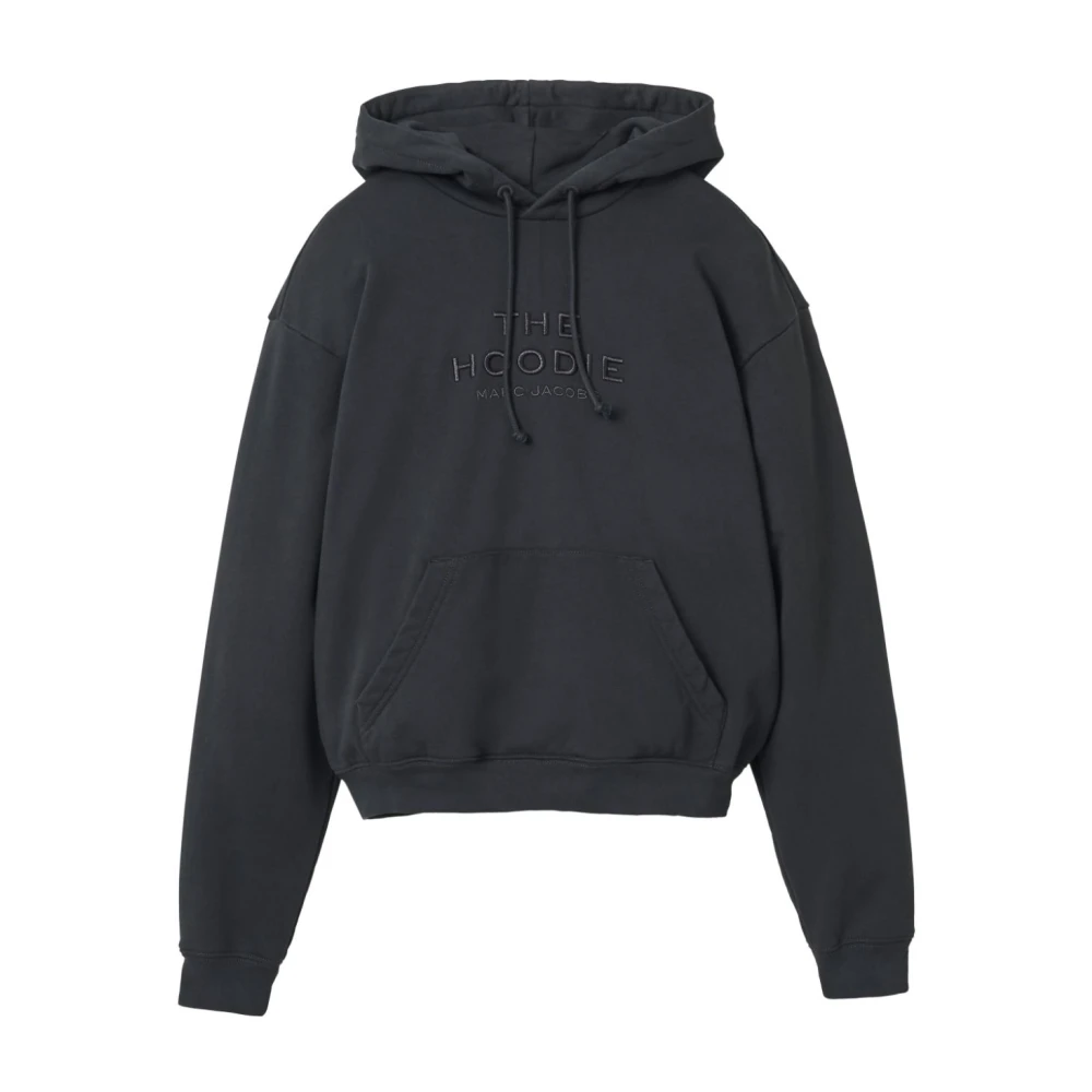 Marc Jacobs Zwarte Katoenen Hoodie met Logo Black Dames