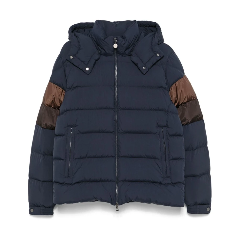 Moncler Gewatteerde Ganzendons Jas Zwart Black Heren
