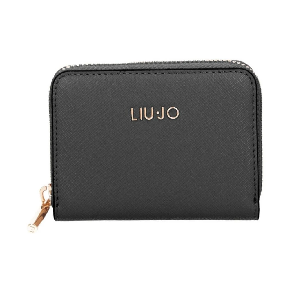 Liu Jo Vrouw Zwart Accessoires Dames, One Size, Mini Portemonnee En Kaarthouders Met Rits