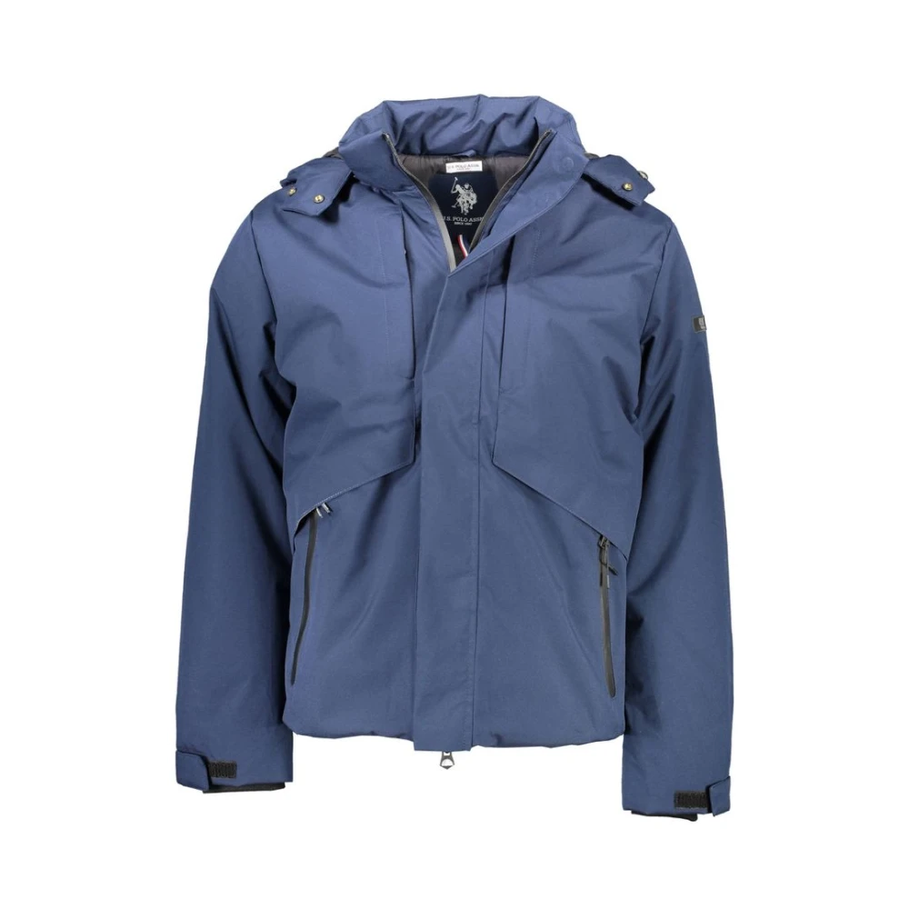 U.s. Polo Assn. Men's Blue Jacket Waterproof Hooded