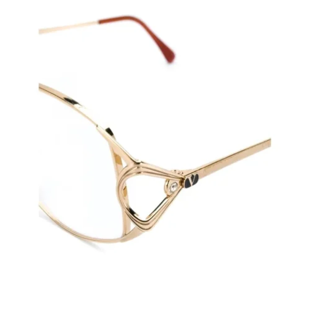 Valentino Vintage Pre-owned Metal sunglasses Yellow Dames