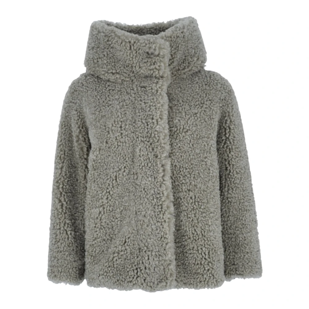 Rrd Women's Beige Down Jackets, 2XS, Lamb Hybrid Hood Jacket