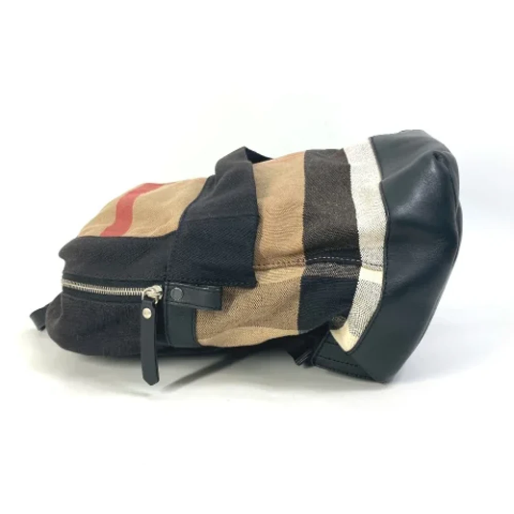 Burberry Vintage Pre-owned Canvas backpacks Beige Heren