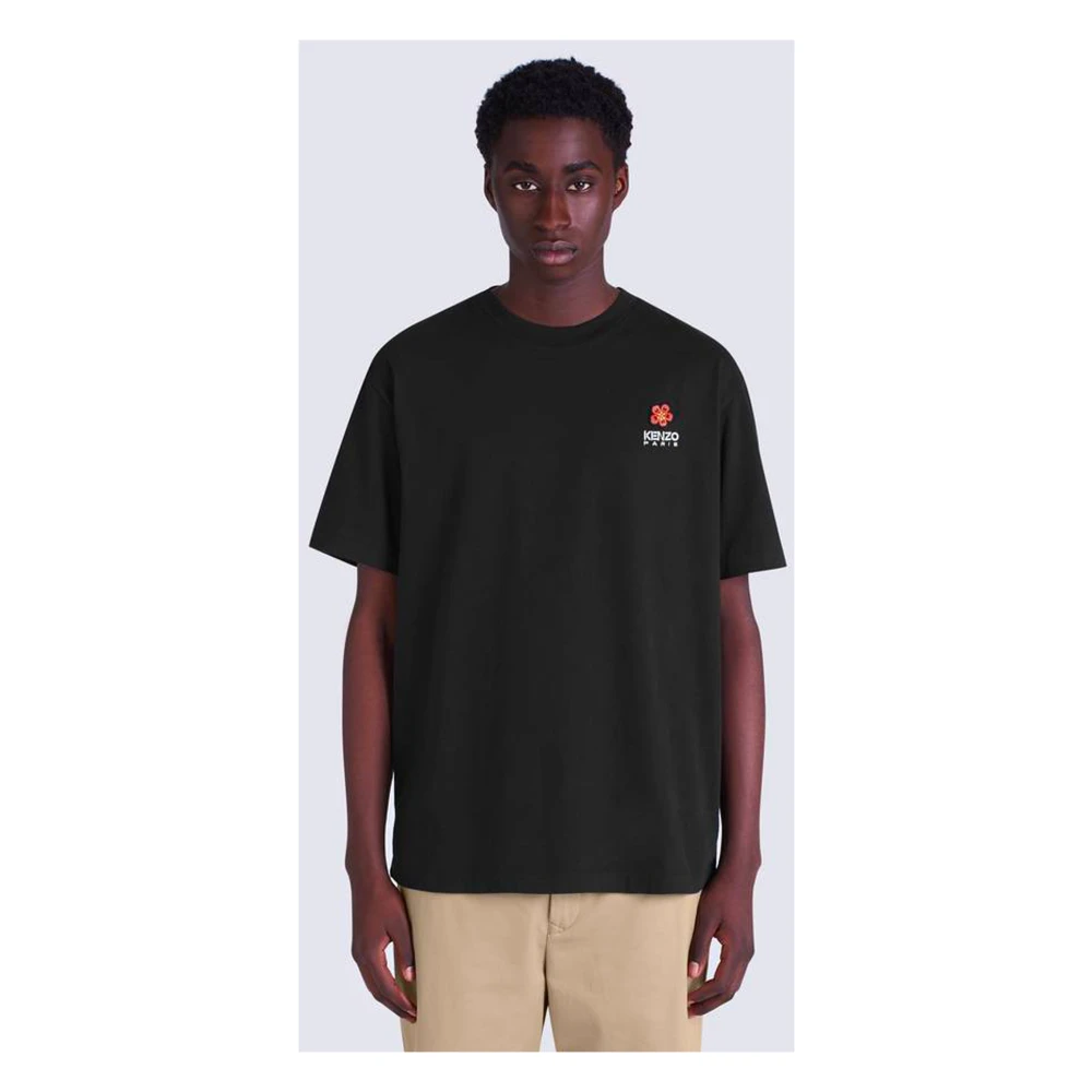Kenzo Bloemen Crest Tee-Shirt Black Heren