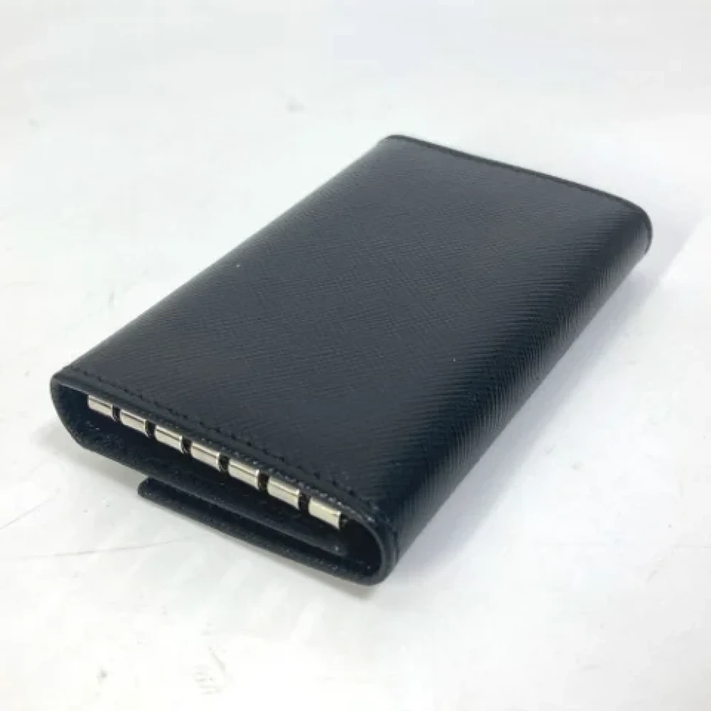 Prada Vintage Pre-owned Fabric key-holders Black Dames