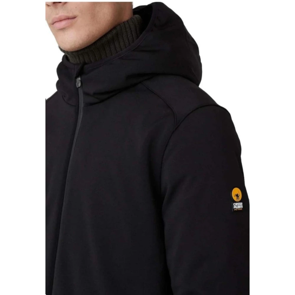 Ciesse Piumini Gewatteerde Softshell Hoody Jas Black Heren