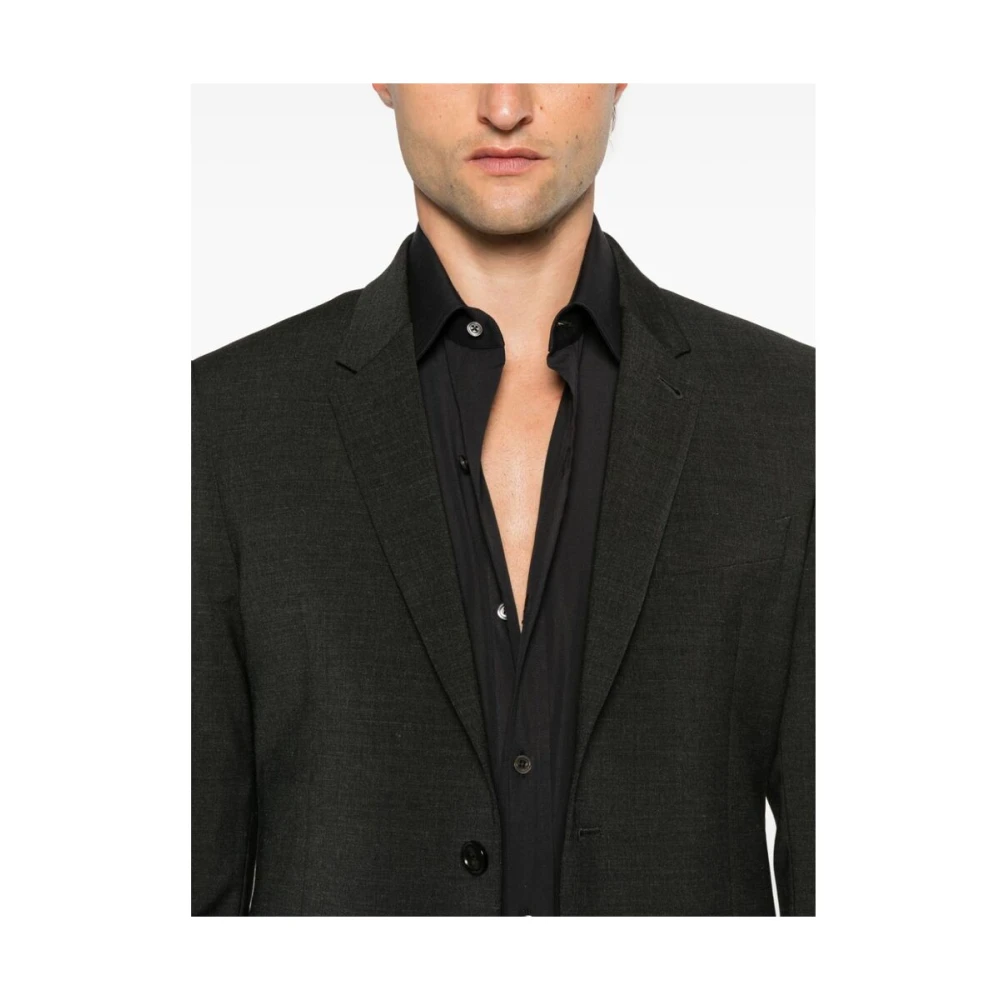 Reveres 1949 Antracietgrijze Jas met Inkeping Revers Gray Heren