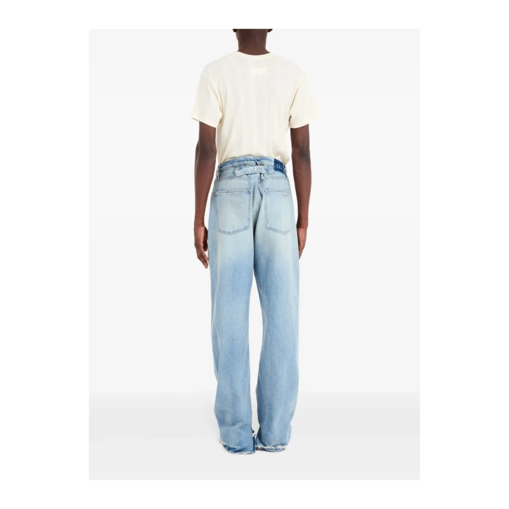 Maison Margiela Lichtblauwe broek met zakken Blue Heren