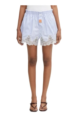 Shorts med spetsränder