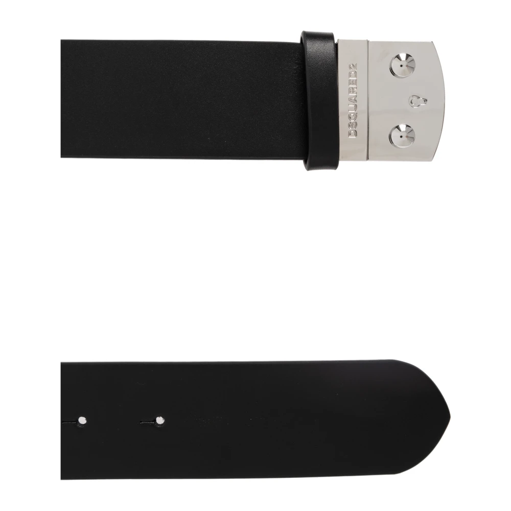 Dsquared2 Leren riem Black Dames