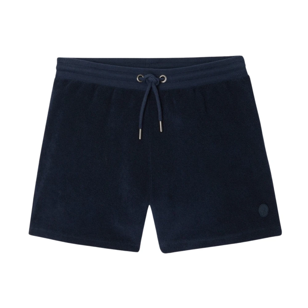 Jott Alicante Blauwe Shorts Elastische Taille Blue Heren