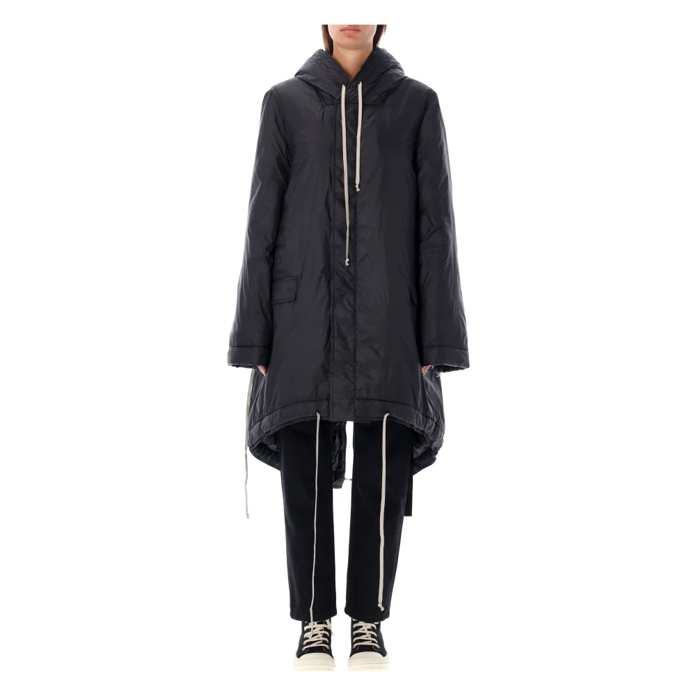 Rick Owens Fishtail Parka Bovenkleding Black Dames