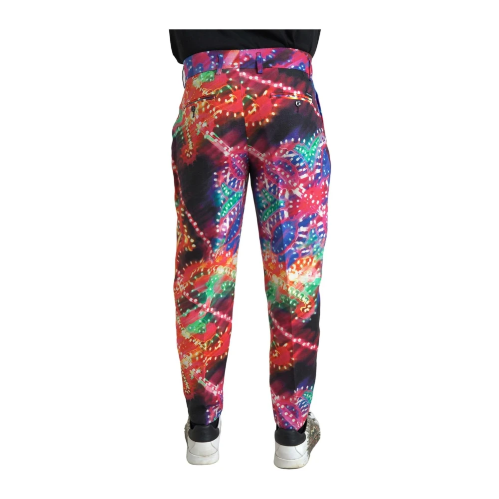 Dolce & Gabbana , Slim-Fit Trousers, Male, Multicolor, 3XL, Multicolor Linen Trouser Trousers - Image 2