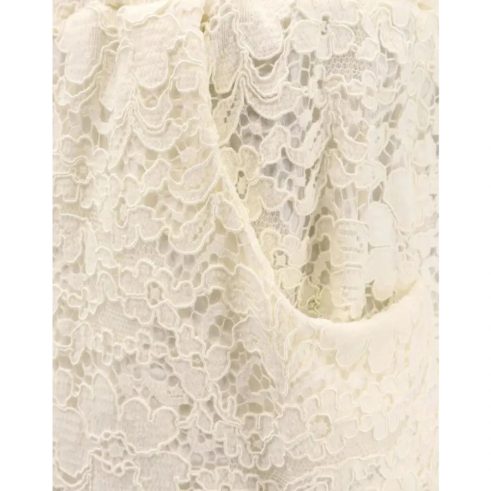 A Paper Kid Comfortabele elastische stoffen shorts White Dames