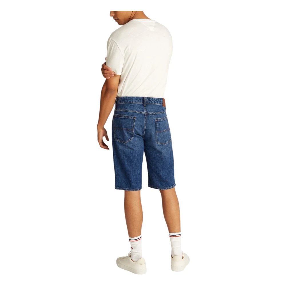 Tommy Jeans Geregenereerde Katoenen Bermuda Shorts Blue Heren