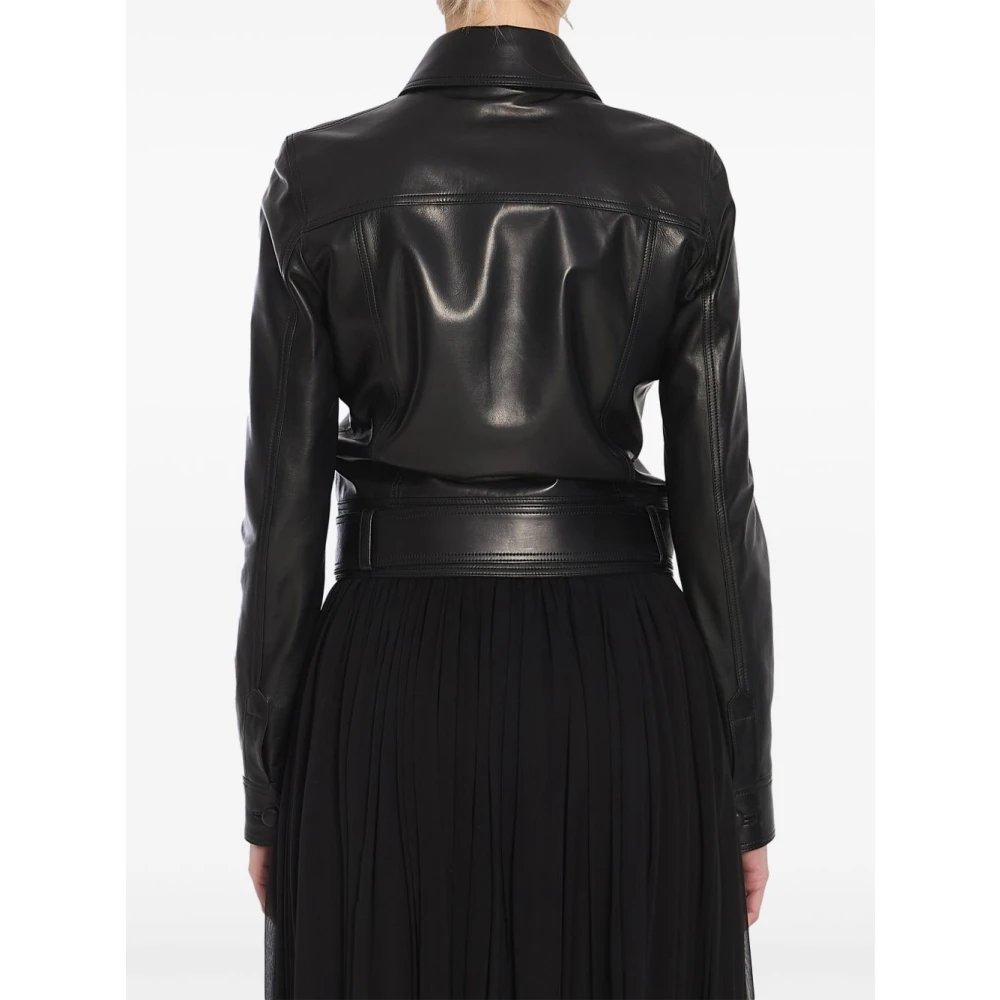 Saint Laurent Zwarte Jassen voor Stijlvolle Look Black Dames
