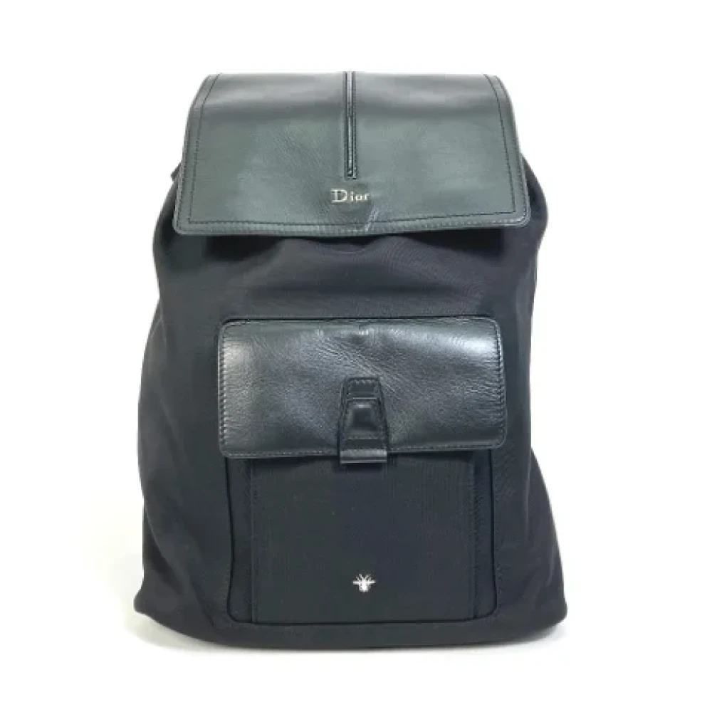 Dior Vintage Pre-owned Fabric shoulder-bags Black Dames