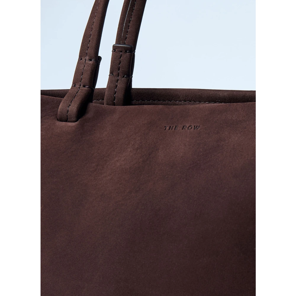 The Row Suède Leren Tote Tas Brown Dames