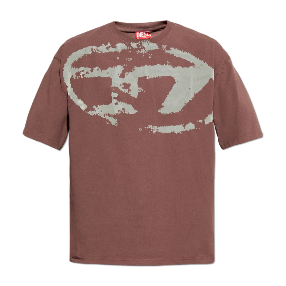 Diesel Mannelijk Bruin T-Boxt-N14 T-Shirt