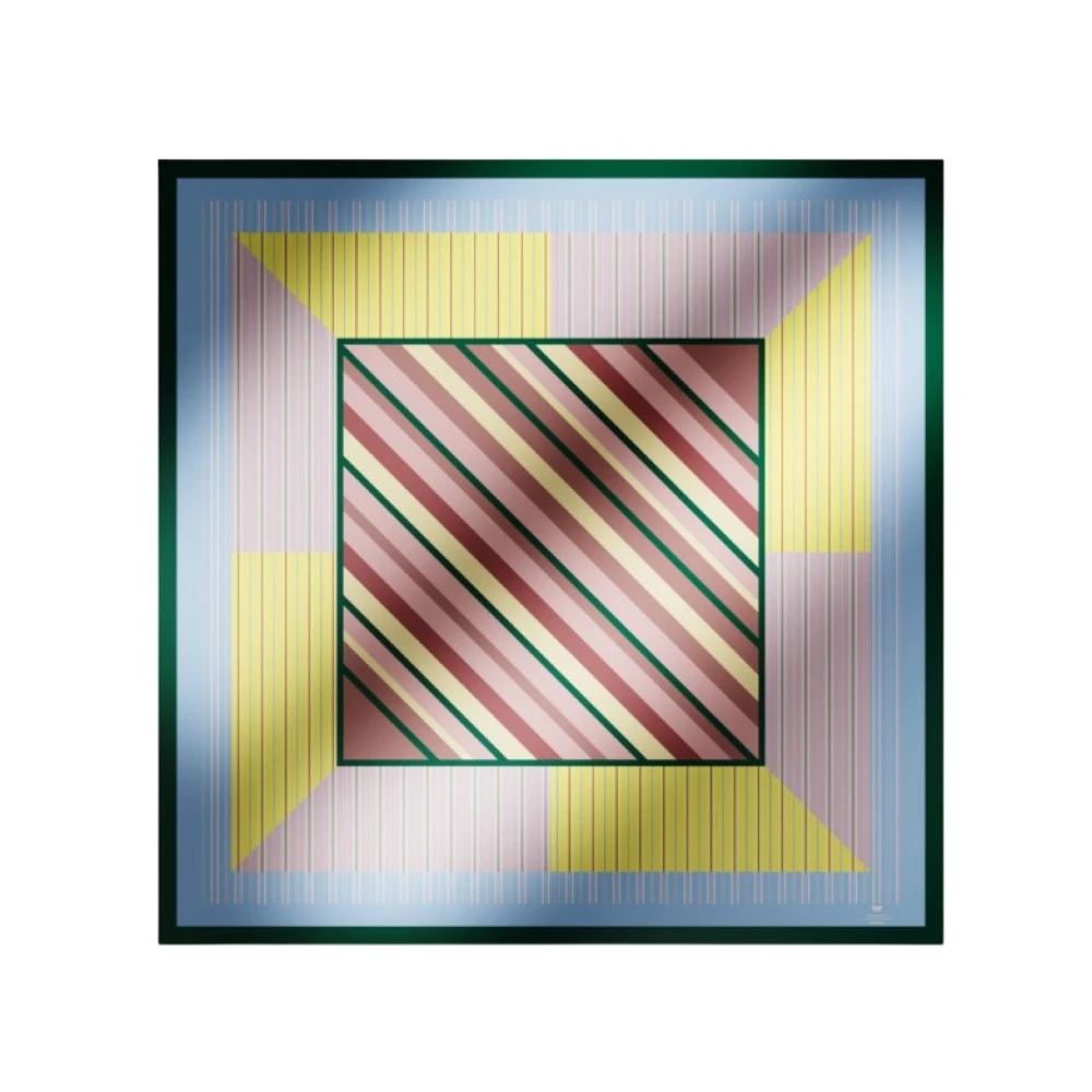Max Mara Weekend Zijden Twill Sjaal Multicolor Unisex