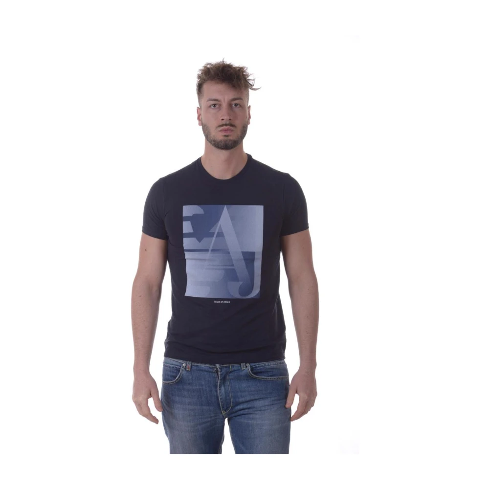 Armani Jeans Hombre Azul Camisetas, Talla: S