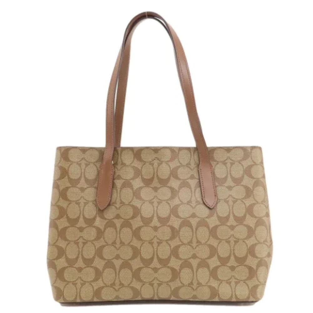 Coach Pre-owned Plastic totes Beige Dames