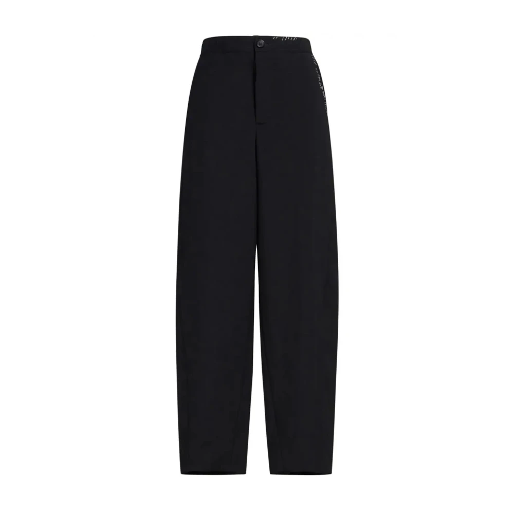 Marni Women's Black Luxurious Wool Trousers For - Straight Trousers - Xs - Trousers